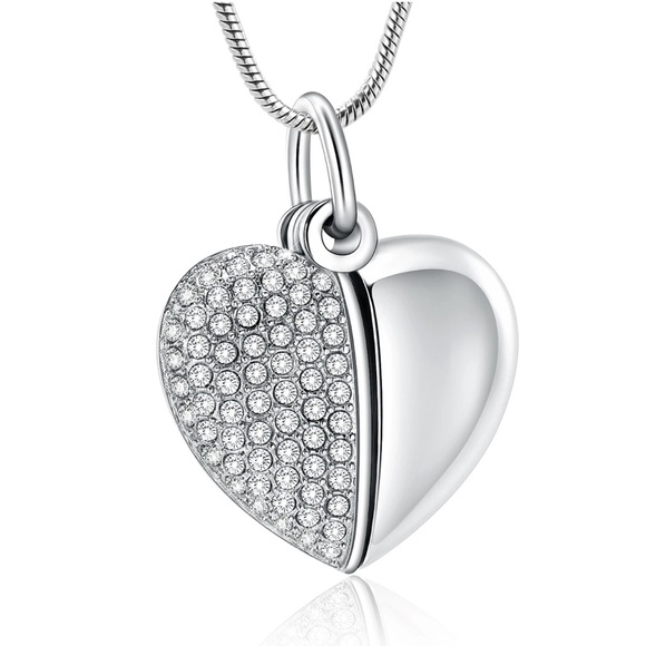 Cremation Urn Silver Necklace - Picture 5 of 6